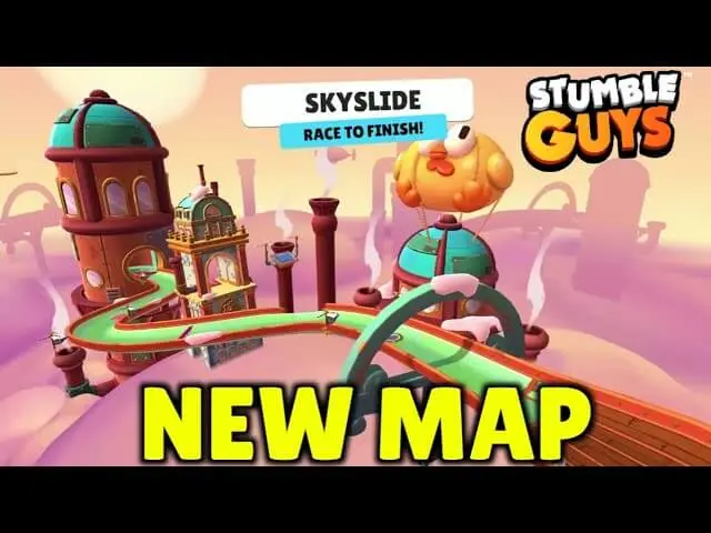 Stumble Guys Skyslide Map