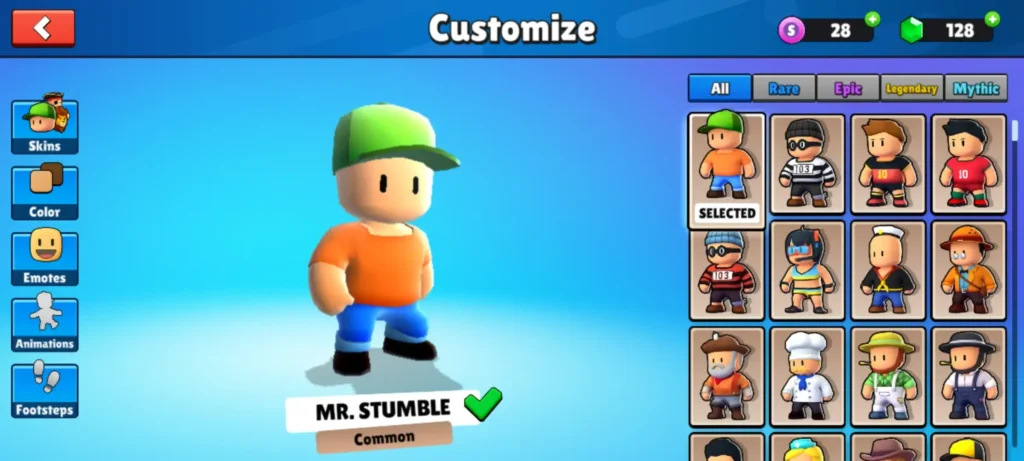 stumble guys exclusive characters